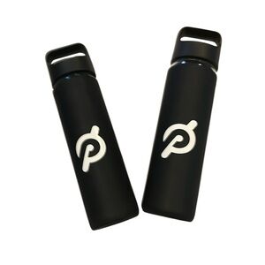 Peloton glass water bottles.  New.  Set of 2. Black